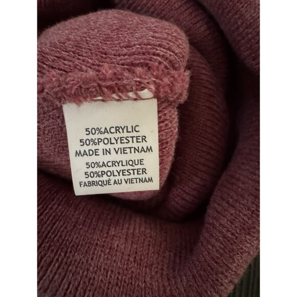 Faith Over Fear Cuffed Beanie Hat Sportswear Cozy Winter Snow Outdoor Maroon - Picture 7 of 8